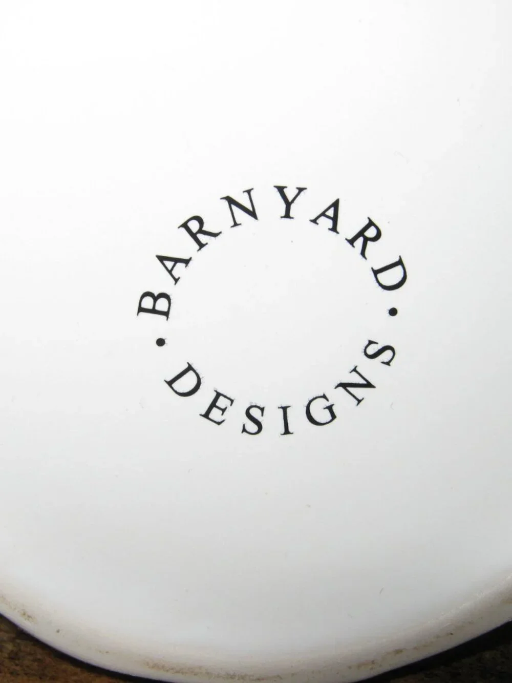 3 Barnyard Design Ceramic Bathroom Canisters - White